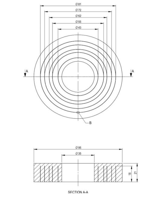 Cable Gland Bushing size 5-B